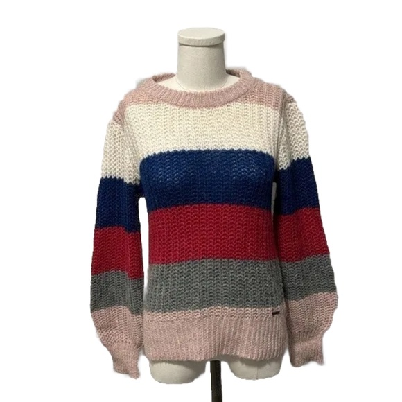 Abercrombie & Fitch Sweaters - Colorful Striped Abercrombie & Fitch Rib Knit Sweater